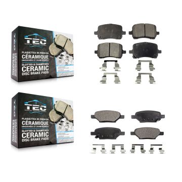 Front Rear Ceramic Brake Pads Kit For Chevrolet Cobalt Saturn Ion Malibu Pontiac HHR G6 KTC-100022