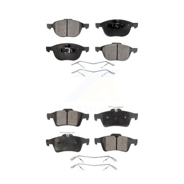 Front Rear Ceramic Brake Pad Kit For Ford Mazda 3 Escape Focus 5 EcoSport Volvo C-Max S40 KTC-100027