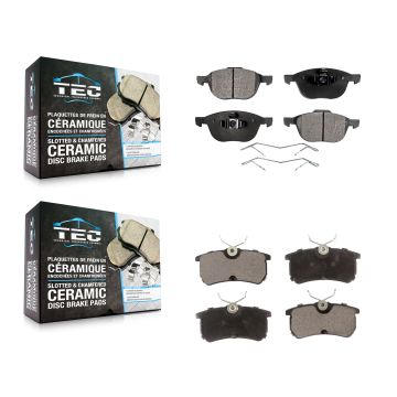 Front Rear Ceramic Brake Pads Kit For Ford Focus KTC-100029