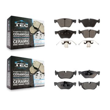 Front Rear Ceramic Brake Pads Kit For BMW 128i X1 328xi 328i 323i 325i 325xi KTC-100041