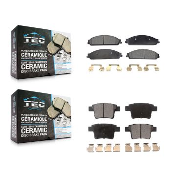 Front Rear Ceramic Brake Pads Kit For Ford Five Hundred Freestyle Taurus X Mercury Sable KTC-100046