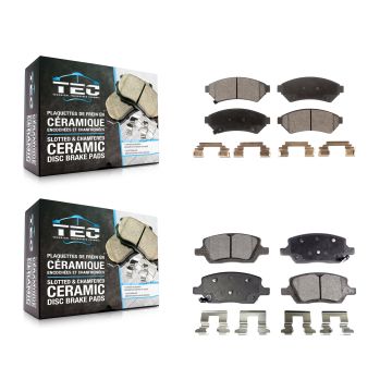 Front Rear Ceramic Brake Pad Kit For Pontiac Montana Chevrolet Uplander Buick Terraza VPG KTC-100048