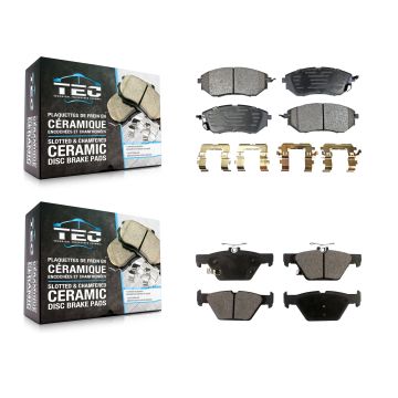 Front Rear Ceramic Brake Pads Kit For Subaru Outback WRX Legacy KTC-100052