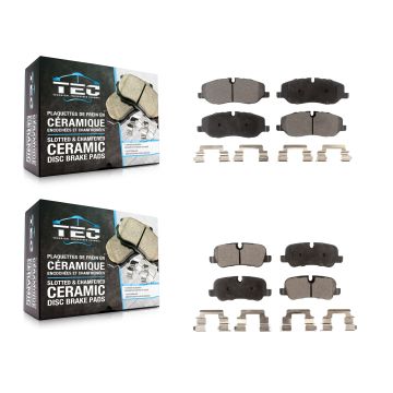 Front Rear Ceramic Brake Pads Kit For Land Rover LR3 Range Sport KTC-100065
