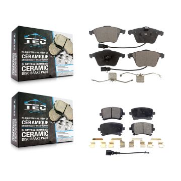 Front Rear Ceramic Brake Pads Kit For Audi A6 Quattro S4 KTC-100069