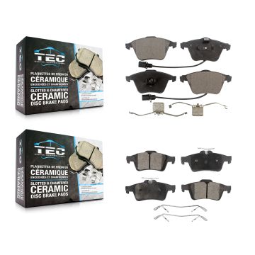 Front Rear Ceramic Brake Pads Kit For Saab 9-3 9-3X KTC-100070