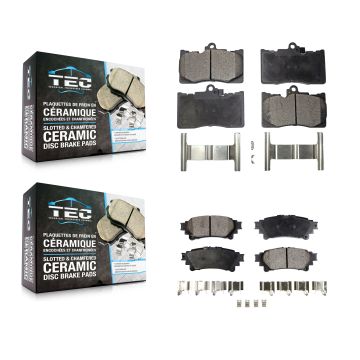 Front Rear Ceramic Brake Pads Kit For Lexus IS300 IS350 GS350 RC350 RC300 IS200t GS450h KTC-100073