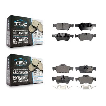 Front Rear Ceramic Brake Pads Kit For Mercedes-Benz E350 E550 E500 AWD KTC-100076