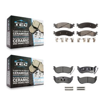 Front Rear Ceramic Brake Pads Kit For Ford Explorer Sport Trac Mercury Mountaineer KTC-100082