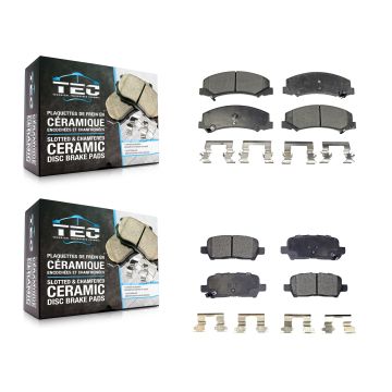 Front Rear Ceramic Brake Pads Kit For Chevrolet Impala Limited KTC-100084