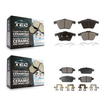 Front Rear Ceramic Brake Pads Kit For 2006-2007 Mazda 6 Mazdaspeed KTC-100095