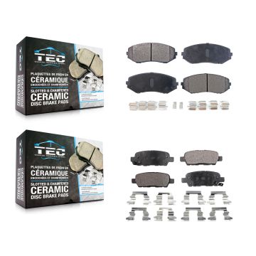 Front Rear Ceramic Brake Pads Kit For 2007-2013 Suzuki Grand Vitara KTC-100096