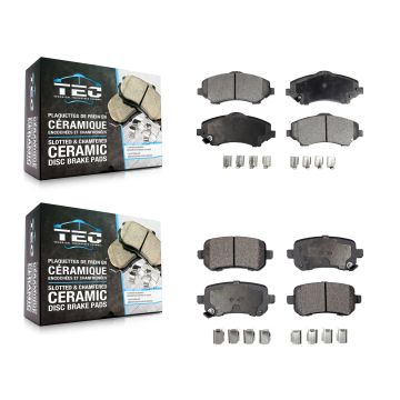 Front Rear Ceramic Brake Pads Kit For Dodge Grand Caravan Journey Chrysler Town & Country KTC-100118