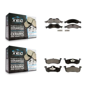 Front Rear Ceramic Brake Pads Kit For 2007-2009 Ford Expedition Lincoln Navigator KTC-100119