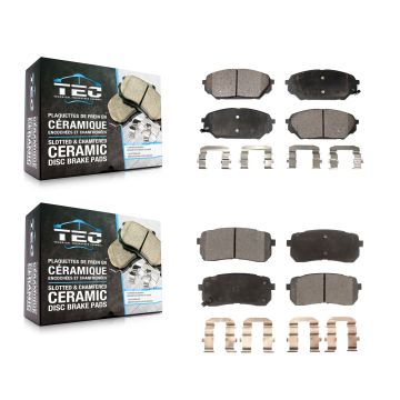 Front Rear Ceramic Brake Pads Kit For 2007-2012 Hyundai Veracruz KTC-100129
