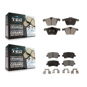 Front Rear Ceramic Brake Pads Kit For Volvo XC70 S60 V60 S80 Cross Country V70 KTC-100131