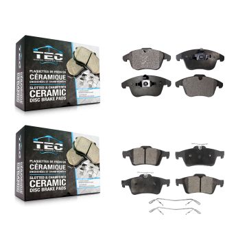 Front Rear Ceramic Brake Pads Kit For 2012 Volvo S40 KTC-100132