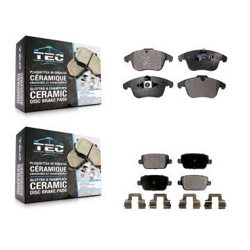 Front Rear Ceramic Brake Pads Kit For Land Rover LR2 Volvo S80 KTC-100134