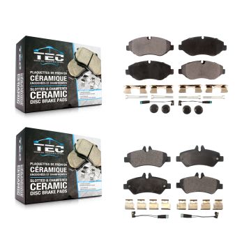 Front Rear Ceramic Brake Pads Kit For Sprinter 2500 Mercedes-Benz Dodge Freightliner KTC-100137