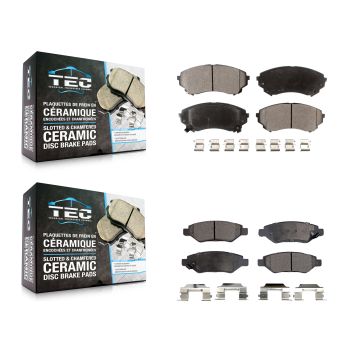 Front Rear Ceramic Brake Pads Kit For Cadillac CTS With Heavy Duty Brakes KTC-100145