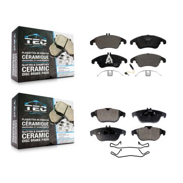 Front Rear Ceramic Brake Pads Kit For Mercedes-Benz C300 E350 C350 E550 E400 C250 KTC-100152