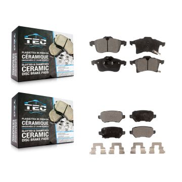 Front Rear Ceramic Brake Pads Kit For 2008-2009 Saturn Astra KTC-100157