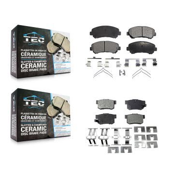 Front Rear Ceramic Brake Pads Kit For 2010-2013 Suzuki Kizashi KTC-100166