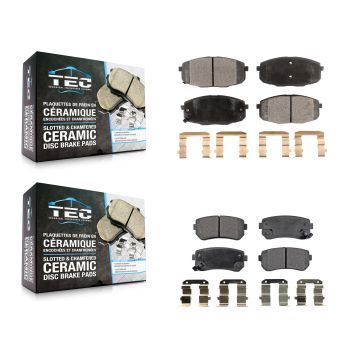 Front Rear Ceramic Brake Pads Kit For Hyundai Elantra Kia Forte Koup Forte5 KTC-100176
