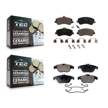 Front Rear Ceramic Brake Pads Kit For Mercedes-Benz GLK350 GLK250 KTC-100186