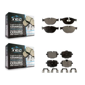 Front Rear Ceramic Brake Pads Kit For BMW 550i xDrive 650i Gran Coupe KTC-100187