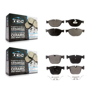 Front Rear Ceramic Brake Pads Kit For BMW 750i xDrive 750Li 535i GT 550i 740Li Alpina B7L KTC-100189