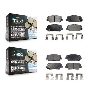 Front Rear Ceramic Brake Pads Kit For Hyundai Genesis Coupe KTC-100193
