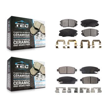 Front Rear Ceramic Brake Pads Kit For Cadillac ELR Buick Cascada KTC-100201