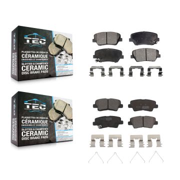 Front Rear Ceramic Brake Pads Kit For 2014-2017 Kia Rondo With Electric Parking KTC-100207