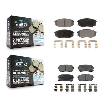 Front Rear Ceramic Brake Pads Kit For Hyundai Tucson Kia Sportage FWD KTC-100210