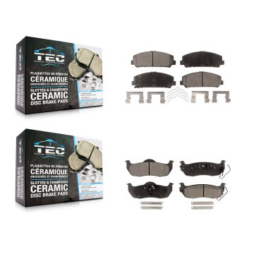 Front Rear Ceramic Brake Pads Kit For Nissan TITAN Armada INFINITI QX56 KTC-100227