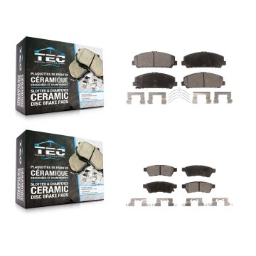 Front Rear Ceramic Brake Pads Kit For Suzuki Equator KTC-100228