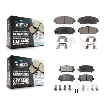 Front Rear Ceramic Brake Pads Kit For 2011-2017 Honda Odyssey KTC-100232