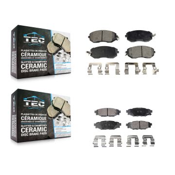 Front Rear Ceramic Brake Pads Kit For Subaru Forester Impreza XV Crosstrek Outback Legacy KTC-100237