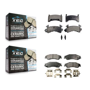 Front Rear Ceramic Brake Pads Kit For Chevrolet S10 GMC Sonoma Blazer Jimmy Isuzu Hombre KTC-100239