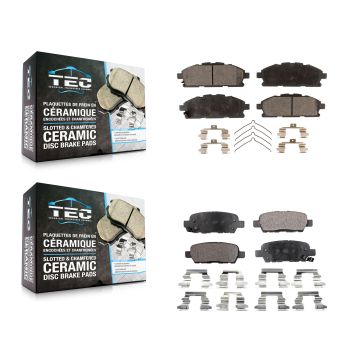 Front Rear Ceramic Brake Pads Kit For 2011-2017 Nissan Quest KTC-100245