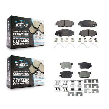 Front Rear Ceramic Brake Pads Kit For Honda Civic KTC-100253