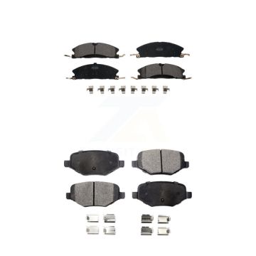 Front Rear Ceramic Brake Pad Kit For Ford Explorer Police Interceptor Utility Lincoln MKS KTC-100262