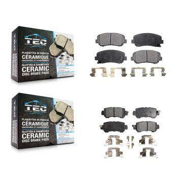 Front Rear Ceramic Brake Pads Kit For 2013-2015 Mazda CX-5 KTC-100264