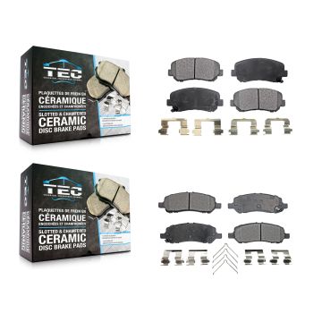 Front Rear Ceramic Brake Pads Kit For 2013-2016 Dodge Dart KTC-100265