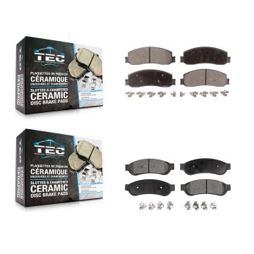 Front Rear Ceramic Brake Pads Kit For Ford F-350 Super Duty F-250 KTC-100271