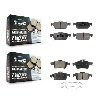 Front Rear Ceramic Brake Pads Kit For Ford Escape Transit Connect KTC-100272