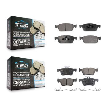 Front Rear Ceramic Brake Pads Kit For Ford Escape Lincoln MKC KTC-100273