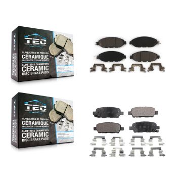 Front Rear Ceramic Brake Pads Kit For Nissan Murano Pathfinder INFINITI QX60 JX35 KTC-100274