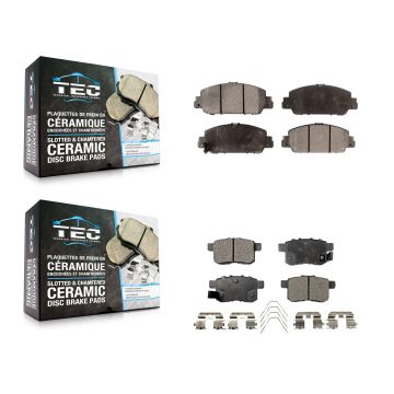 Front Rear Ceramic Brake Pads Kit For Honda Accord KTC-100277